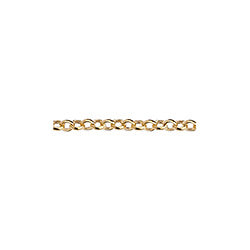 Cha&icirc;ne Maille Ronde 2 mm Dor&eacute; &agrave; l'Or Fin x 1 m
