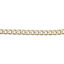 Cha&icirc;ne Maille Gourmette 4.8x3.5 mm Dor&eacute; &agrave; L'Or Fin x 1 m