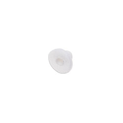 Poussoirs pour Clous d'Oreilles 8 mm en Silicone Blanc x 10