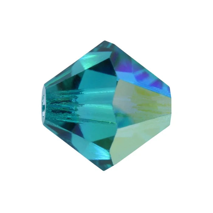 Toupies Preciosa MC Bead Rondell 4 mm - Blue Zircon AB x 30