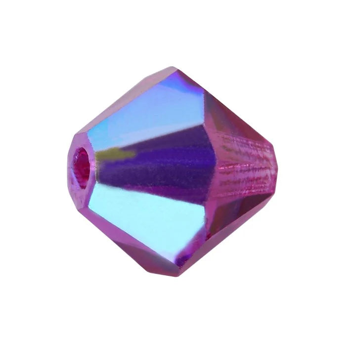 Toupies Preciosa MC Bead Rondell 4 mm - Fuschia AB x 30