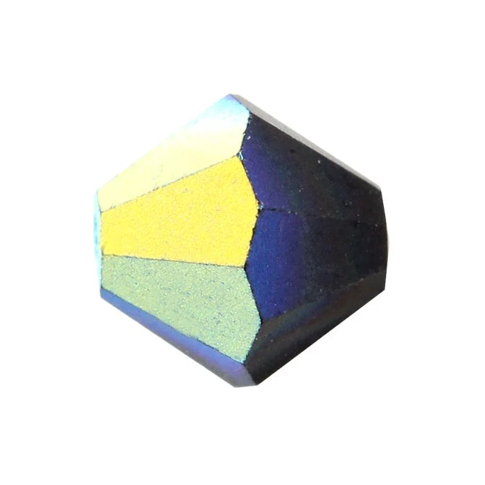 Toupies Preciosa MC Bead Rondell 4 mm - Jet AB Mat x 30