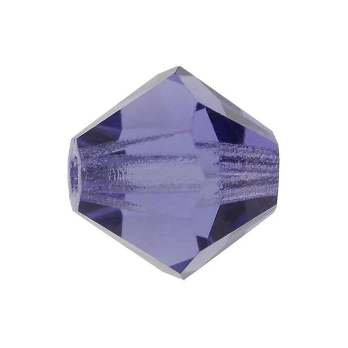 Toupies Preciosa MC Bead Rondell 4 mm - Tanzanite x 30