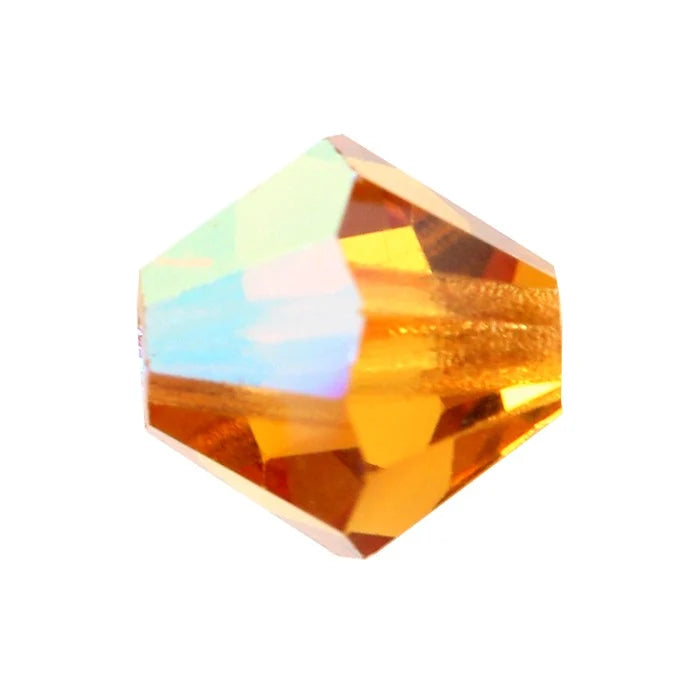 Toupies Preciosa MC Bead Rondell 4 mm - Topaz AB x 30