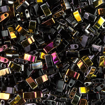 Half Tila Beads HTL-4560 Black Marea x 10 g