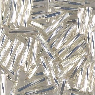 Miyuki Twist Beads 2 x 12 mm TW2012-0001 Crystal Silverlined x10g