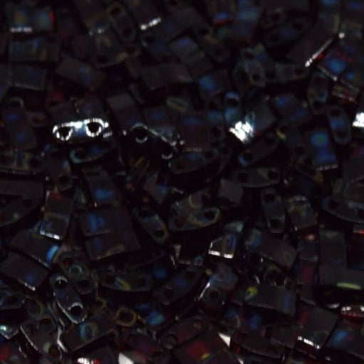 Half Tila Beads HTL-4504 Transparent Garnet Picasso x 10 g