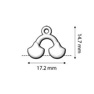 Cymbal - Embout de Tissage pour Perles Ginkgo Karavos II Doré x 1