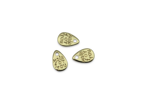 Breloque/Pendentif Goutte "Made For You" 12x8 mm Or x 5