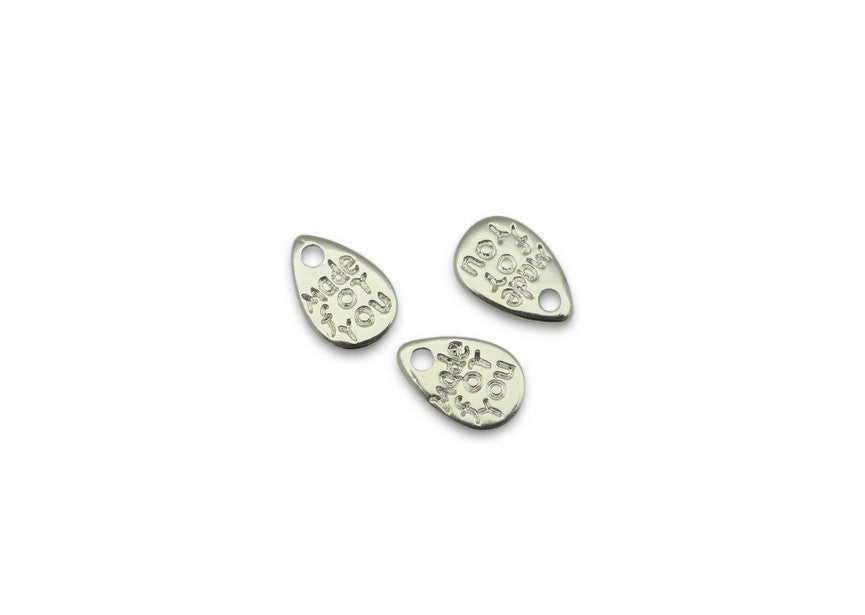 Breloque/Pendentif Goutte "Made For You" 12x8 mm Argent x 5