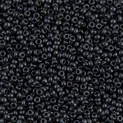 Rocailles Miyuki 11/0 RR 11-2010 Mat Metallic Charcoal x 8 g