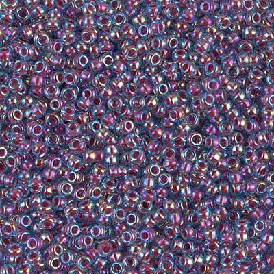 Rocailles Miyuki 11/0 RR 11-0340 Hot Pink Lined Aqua AB x 8 g