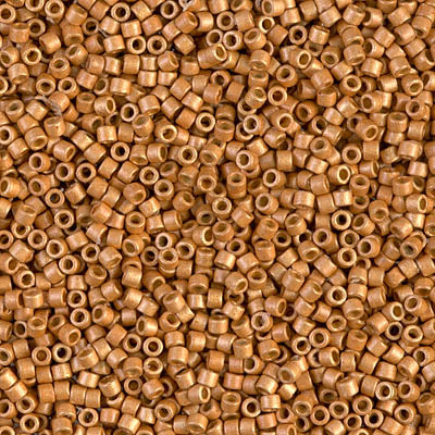 Miyuki Delica 11/0 DB-1833F Duracoat Galvanized Mat Yellow Gold x 5 g