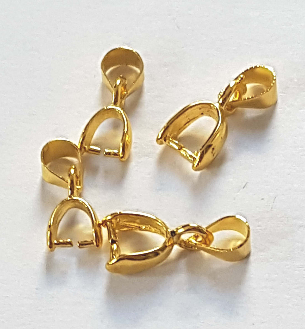 Attache Pendentif 15 mm Doré x 2