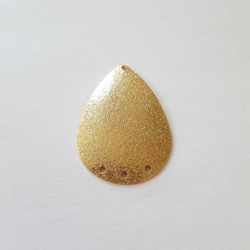 Pendentif Goutte Doré effet diamanté x 1