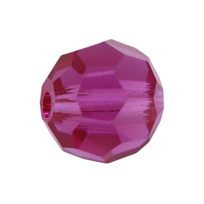 Rondes Preciosa MC Round Bead 4 mm - Fuschia x 20