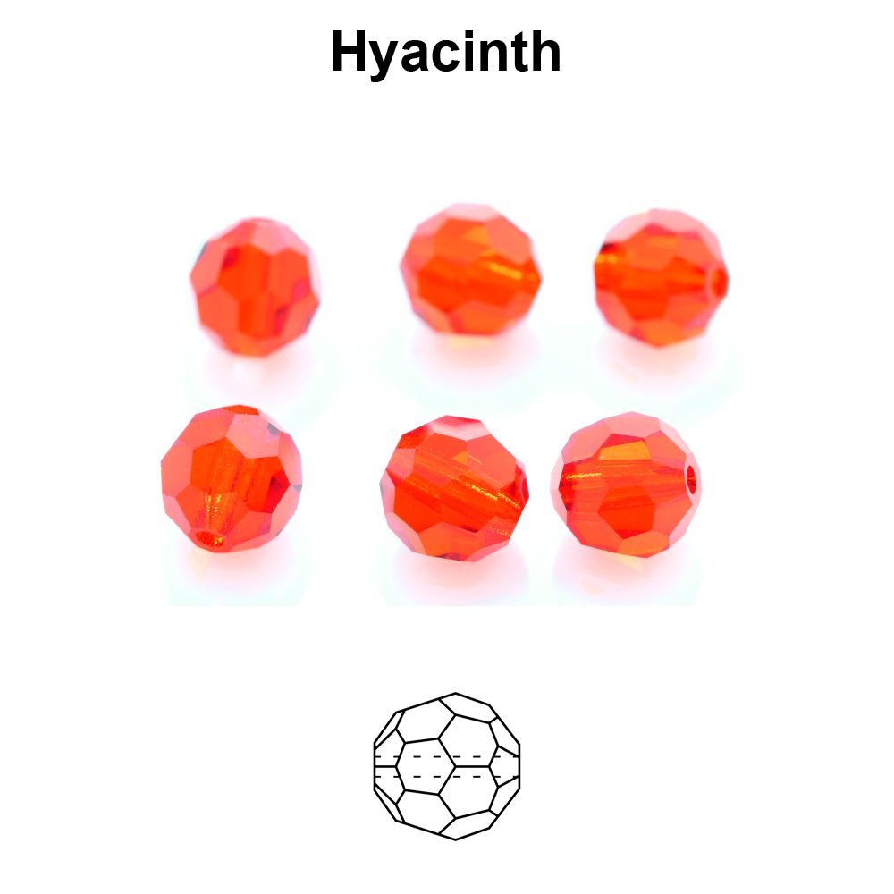 Rondes Preciosa MC Round Bead 4 mm - Hyacinth x 20