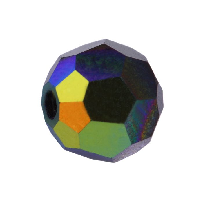 Rondes Preciosa MC Round Bead 4 mm - Jet AB x 20