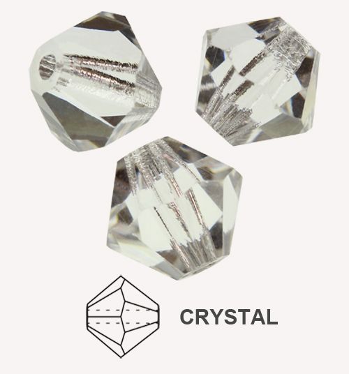 Toupies Preciosa MC Bead Rondell 4 mm - Crystal x 30