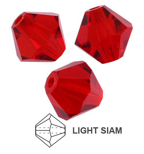 Toupies Preciosa MC Bead Rondell 4 mm - Light Siam x 30