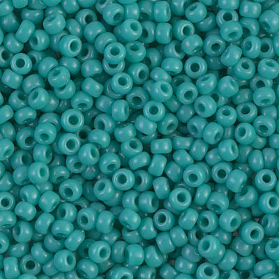Rocailles Miyuki 8/0 RR 8-412 Opaque Turquoise Green x 8 g
