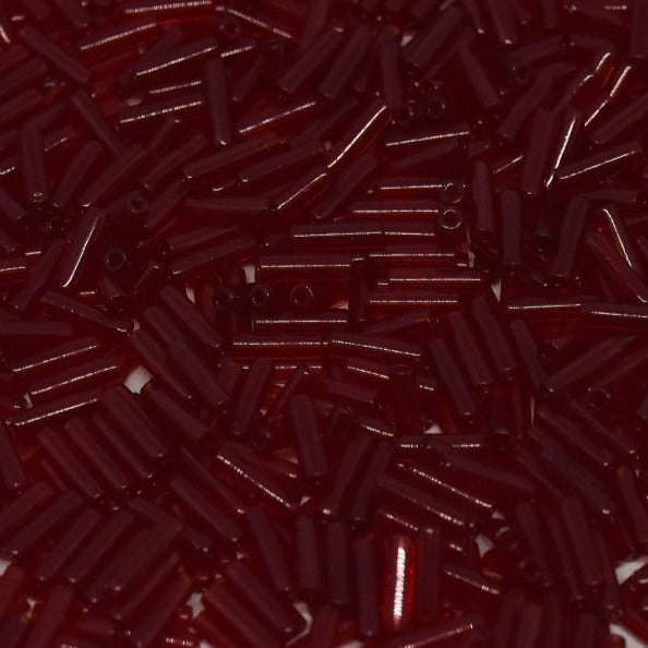 Miyuki Bugles 6 mm BGL2-141 Transparent Red x10g