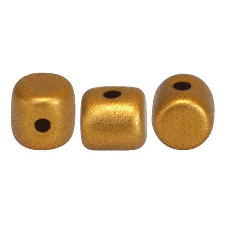 Perles en verre MINOS® par PUCA® 2.5 x 3 mm Bronze Gold Mat x 5 g