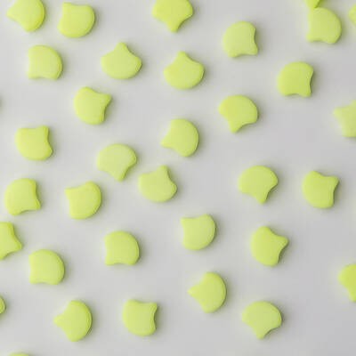 Ginkgo Bead 7.5 x 7.5 mm Bondeli Lemon x 10 g