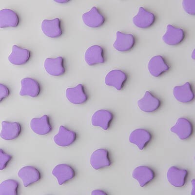 Ginkgo Bead 7.5 x 7.5 mm Bondeli Violet x 10 g