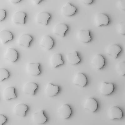 Ginkgo Bead 7.5 x 7.5 mm Bondeli White x 10 g