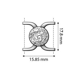 Cymbal - Fermoir Magnétique pour Perles Miyuki Delica 11/0 Souda II Doré Rose x 1