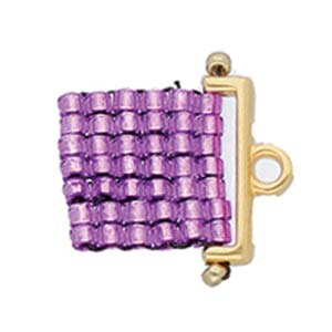 Cymbal - Embout de Tissage pour Perles Miyuki Delica 11/0 Topolia II Doré x 1