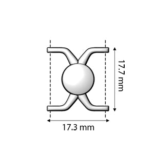 Cymbal - Fermoir Magnétique pour Perles Miyuki Delica 11/0 Kissamos Doré x 1