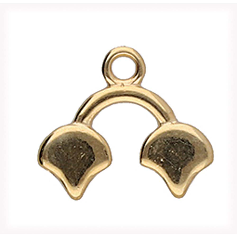 Cymbal - Embout de Tissage pour Perles Ginkgo Kastro II Doré x 1