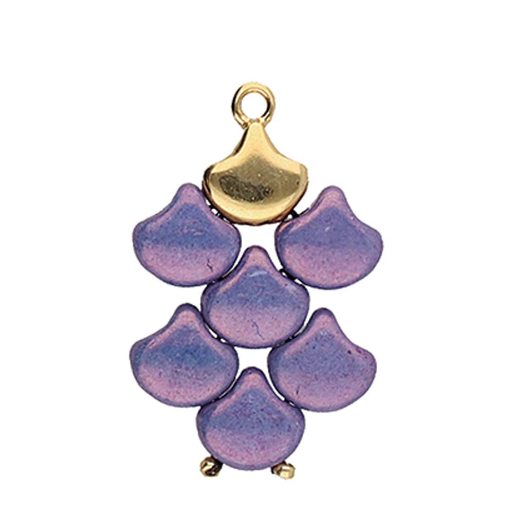 Cymbal - Embout de Tissage pour Perles Ginkgo Karavos Argenté x 1