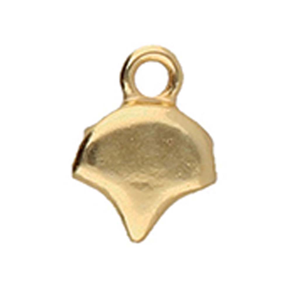 Cymbal - Embout de Tissage pour Perles Ginkgo Kastro Doré x 1