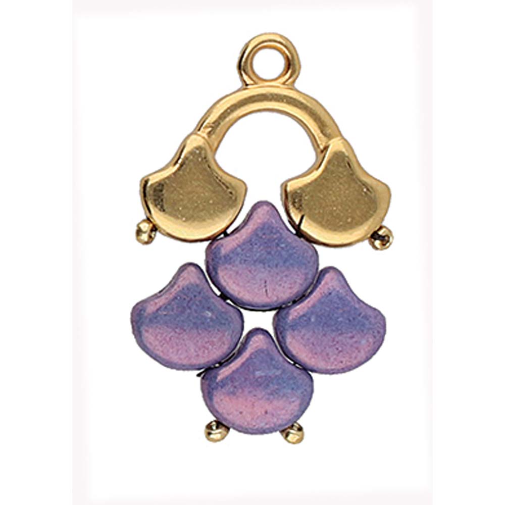 Cymbal - Embout de Tissage pour Perles Ginkgo Karavos II Argenté x 1