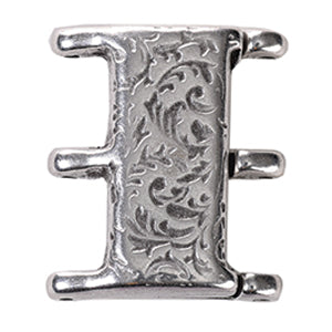 Cymbal - Fermoir Magnétique pour Perles Miyuki Rocailles 8/0 Nisida III Argenté x 1