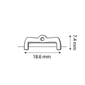 Cymbal - Embout de Tissage pour Perles Rocailles Miyuki 8/0 Maronia II Doré x 1