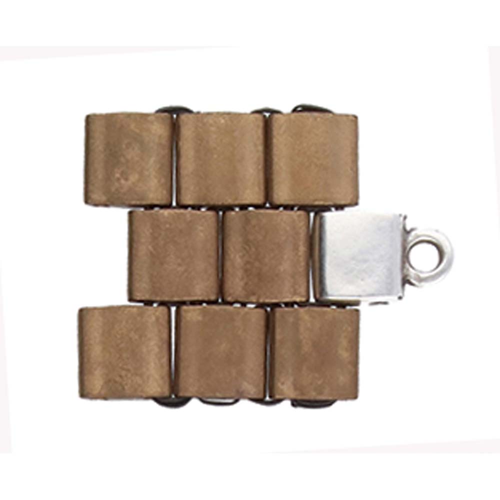 Cymbal - Embout de Tissage pour Perles Tila - Piperi Argenté x 1