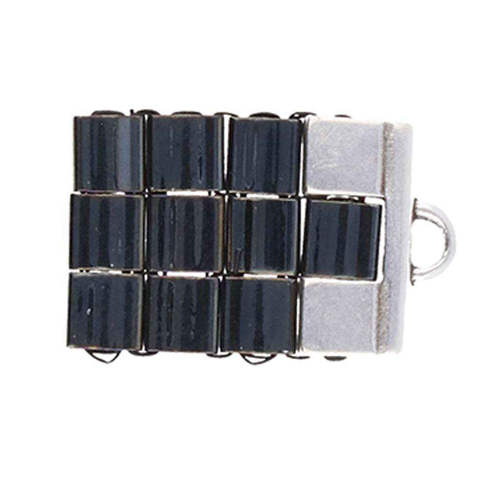 Cymbal - Embout de Tissage pour Perles Tila - Piperi II Argenté x 1