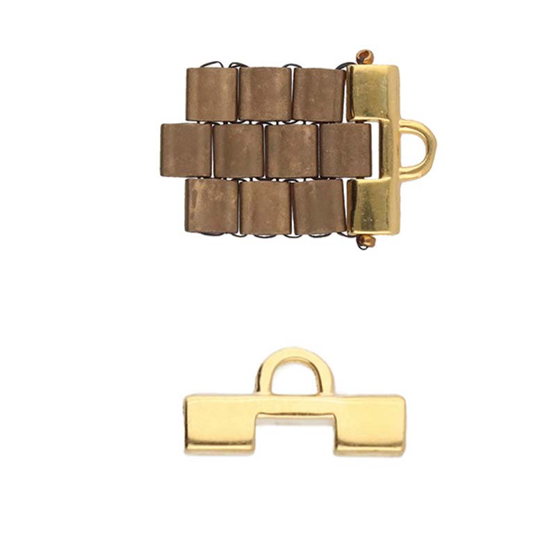 Cymbal - Embout de Tissage pour Perles Tila - Soros II Doré x 1