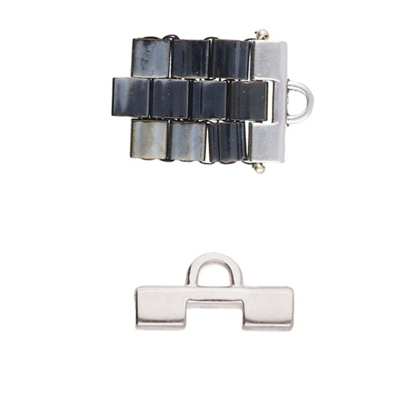 Cymbal - Embout de Tissage pour Perles Tila - Soros II Argenté x 1