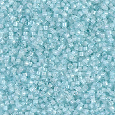 Miyuki Delica 11/0 DB-0078 Aqua Mist Lined Crystal Luster x 8 g