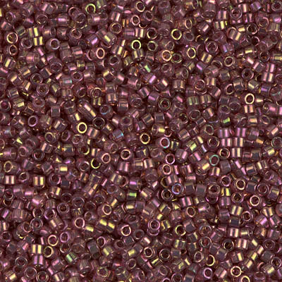 Miyuki Delica 11/0 DB-0103 Dark Topaz Rainbow Gold Luster x 8 g