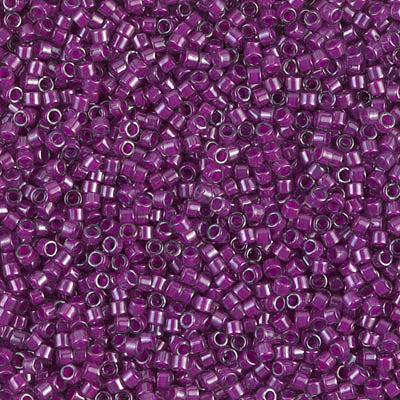 Miyuki Delica 11/0 DB-0281 Fuchsia Lined Crystal Luster x 8 g