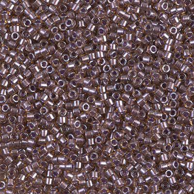 Miyuki Delica 11/0 DB-0912 Sparkling Cinnamon Lined Topaz x 8 g