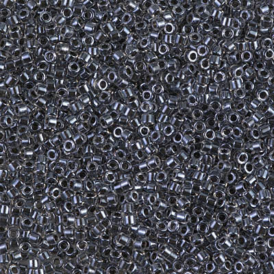 Miyuki Delica 11/0 DB-0925 Sparkling Charcoal Lined Crystal x 8 g