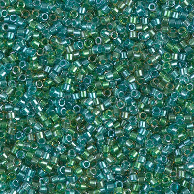 Miyuki Delica 11/0 DB-0984 Sparkling Lined Aqua Fresco Mix x 8 g