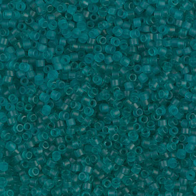 Miyuki Delica 11/0 DB-1268 Mat Transparent Caribbean Teal x 8 g